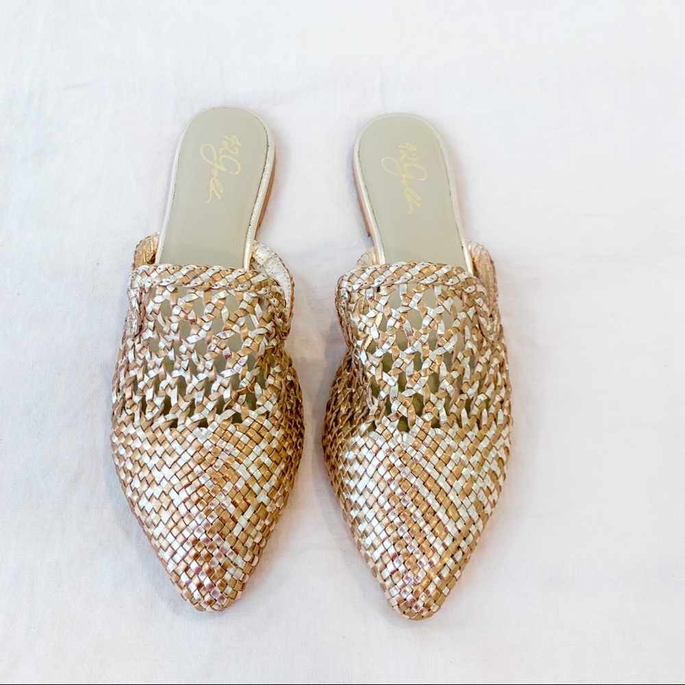 Gold Woven Slides | Size 9 | Worn Twice